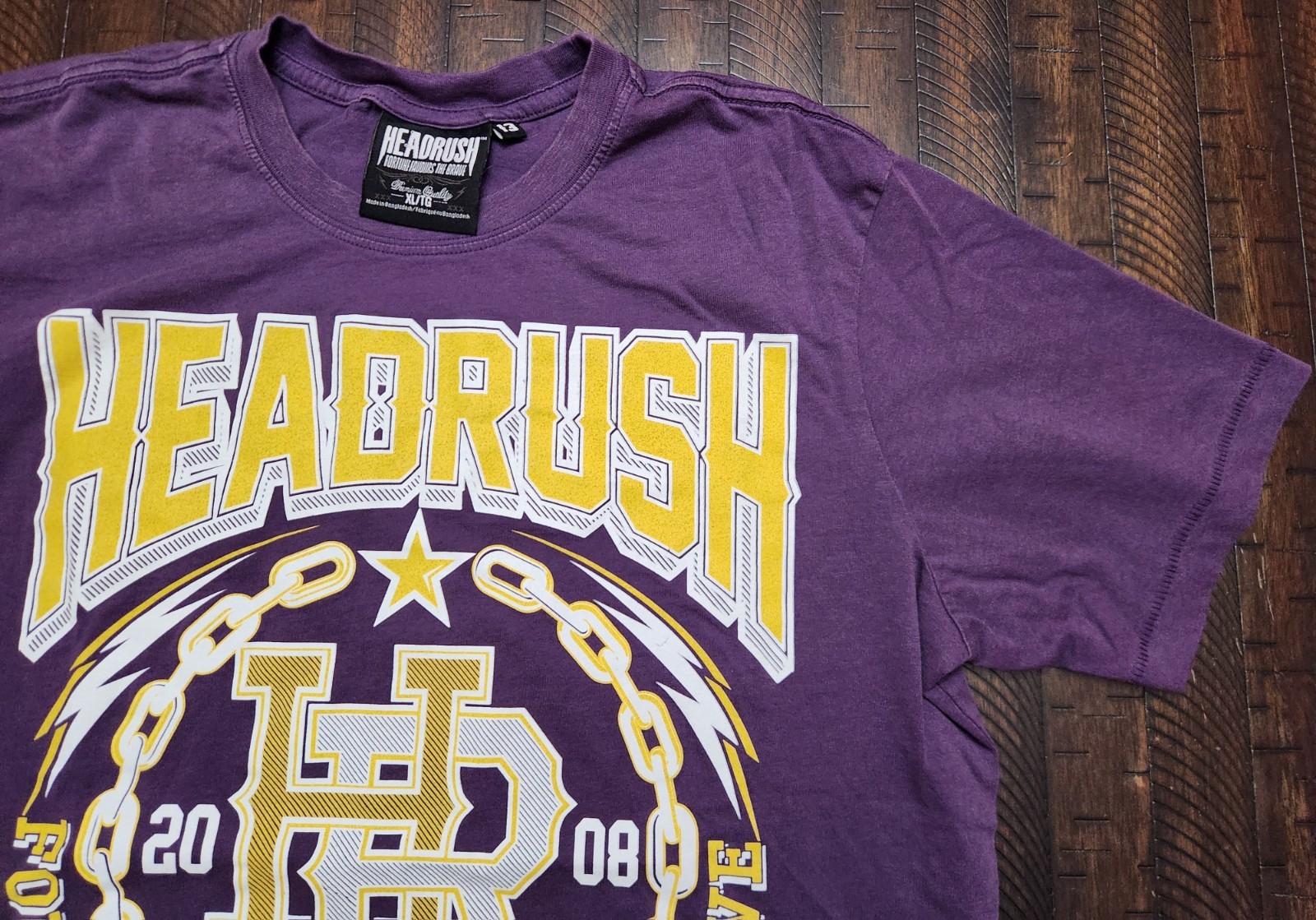 Headrush Fortune Favors The Brave Shirt Mens XL Purple gallery