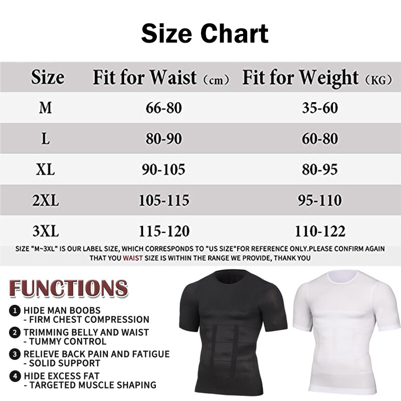 Men Slimming Body Shaper Gynecomastia Posture Corrector Vest Compression Shirt gallery