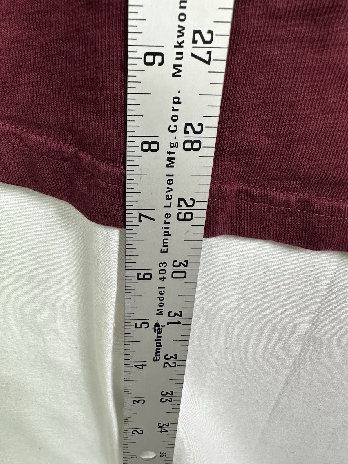 True Religion Mens 2XL Henley Shirt Burgundy Slub Knit Horseshoe Logo Maroon XXL gallery