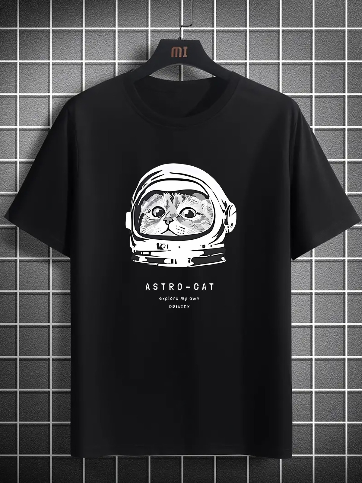 Astro-Cat Graphic T-Shirt - Casual Adult Polyester Knit Tee with Slight Stretch gallery