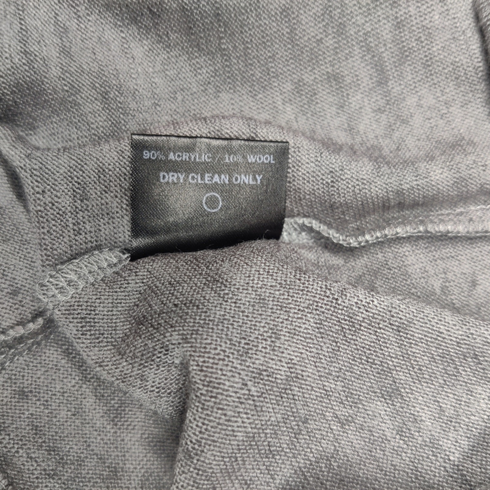 Cadet Military Inspired Wool Blend Long Sleeve T Shirt Small Gray Base layer gallery
