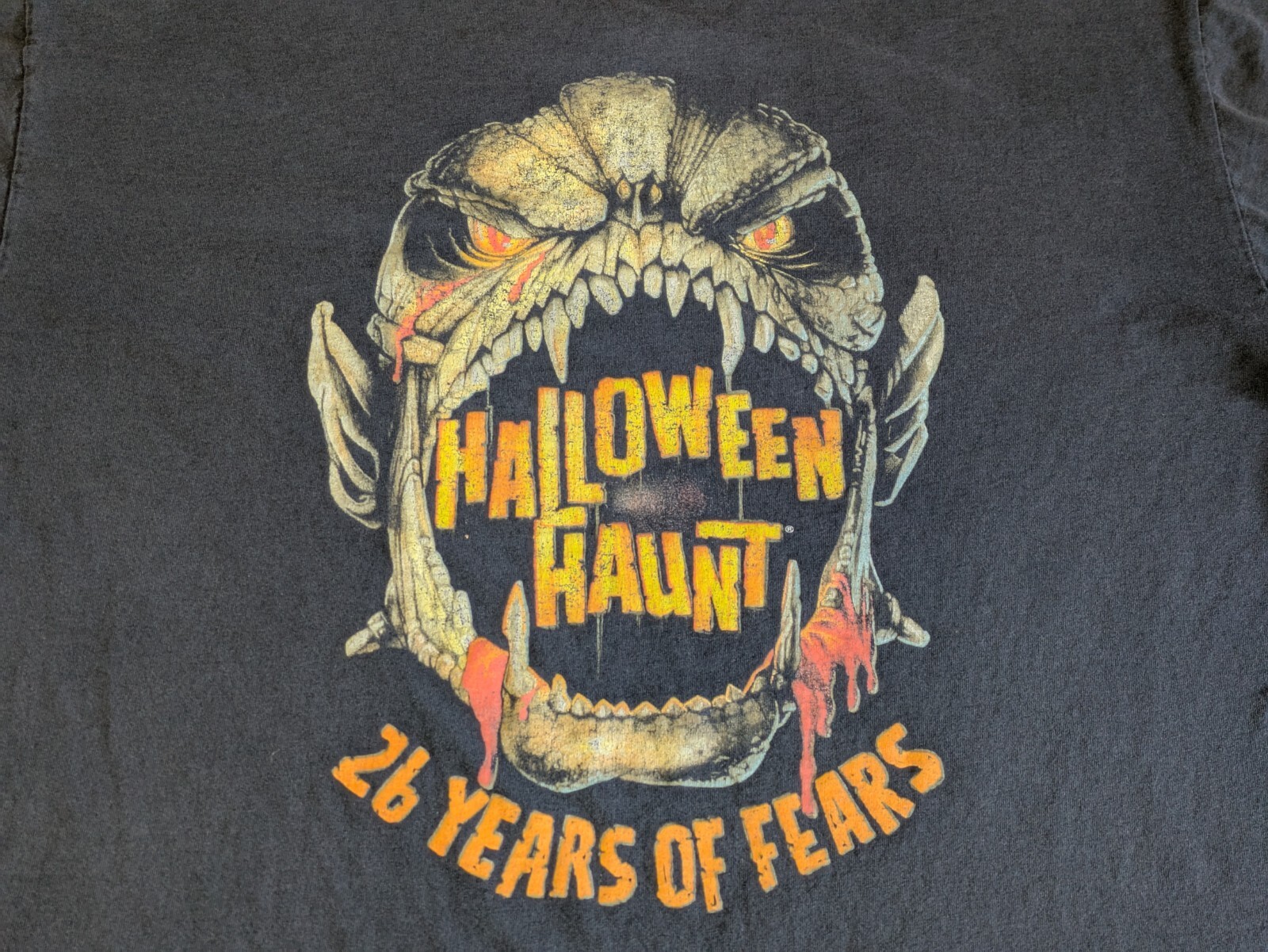 Vintage Knotts Scary Farm XL Shirt XXVI 26 Years Of Fear 1998 Halloween Haunt