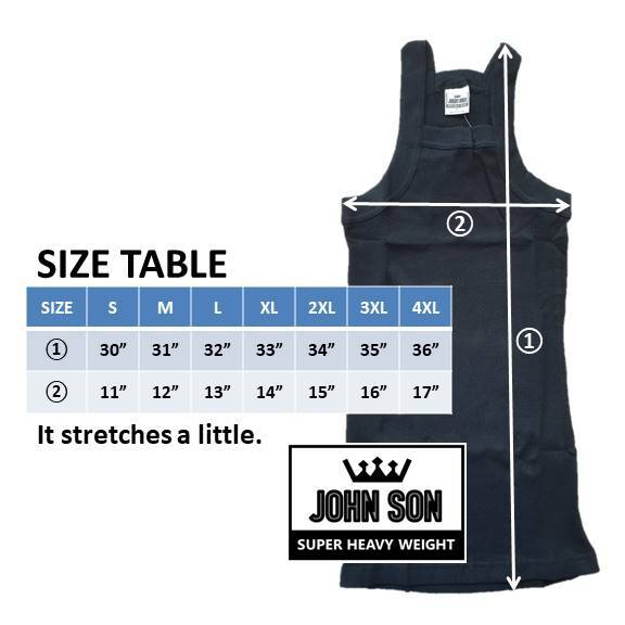 Men's G-unit Ribbed Tank Top [JOHN SON] Wife Beater 100% Cotton Heavy Weight gallery