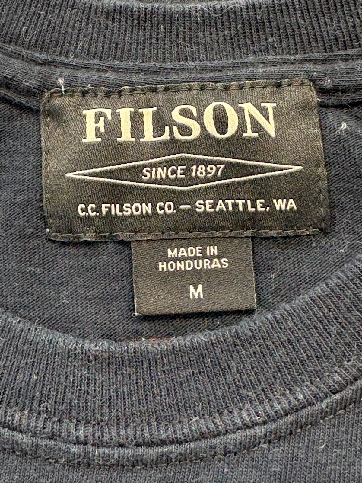 Filson Graphic T Shirt Men Sz M Black Bear Salmon Artist Kyler Martz gallery
