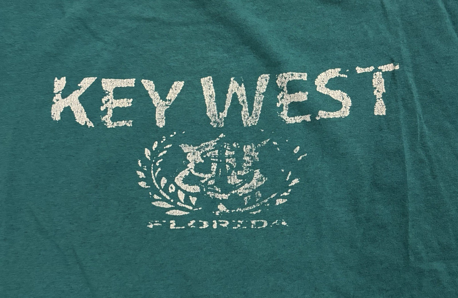 Gildan Short Sleeve Vintage-Wash T-shirt size XL - Teal Green/Key West B gallery