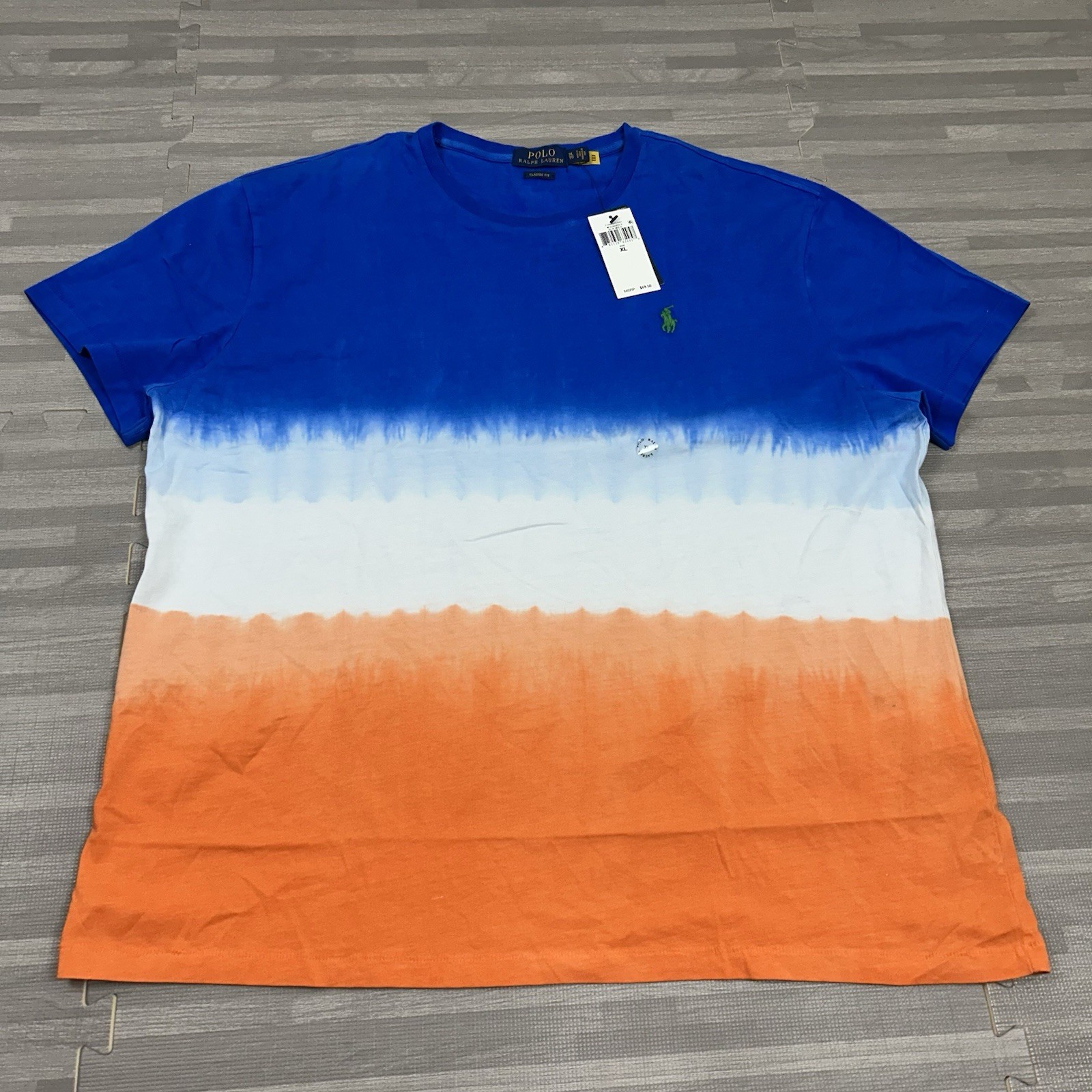 Polo Ralph Lauren Multi-Color Ombre Print T-Shirt Mens Size XL Short Sleeve $69 gallery