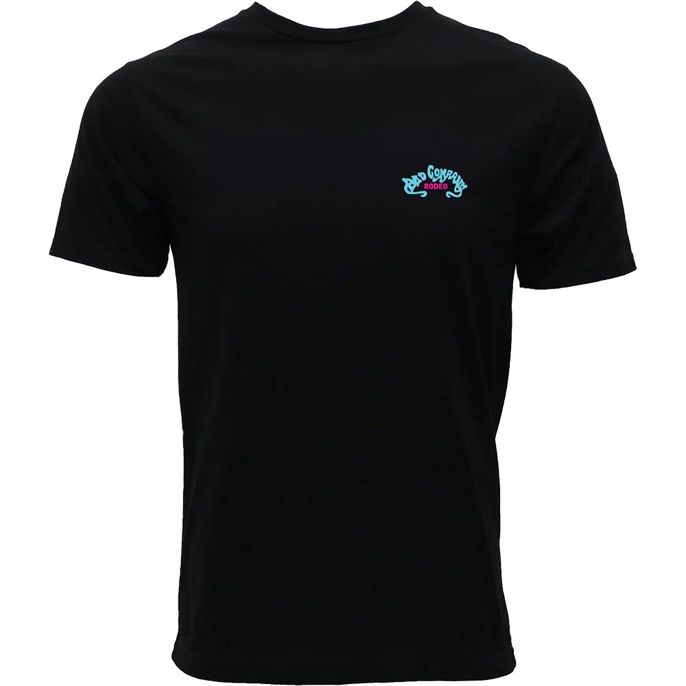 Hooey Mens Bad Company Rodeo T-Shirt- Black with Blue and Pink Logo gallery
