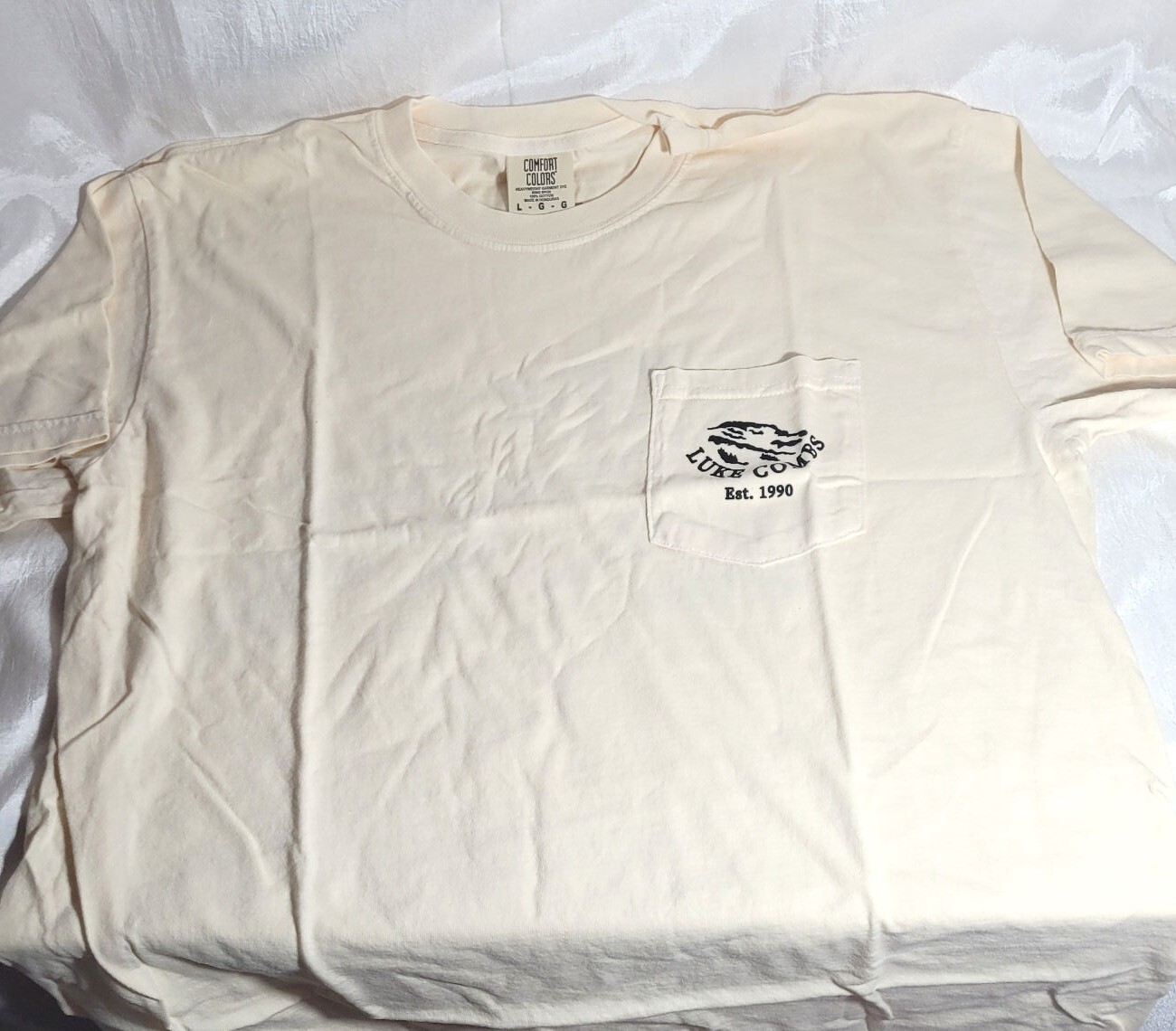 Luke Combs Growing Up & Getting Old Cotton Ring Spun T-Shirt - Ivory - L or XL gallery