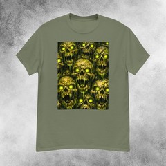 Infernal Nuclear Slime Skulls Horror T-Shirt Men’s S-2XL