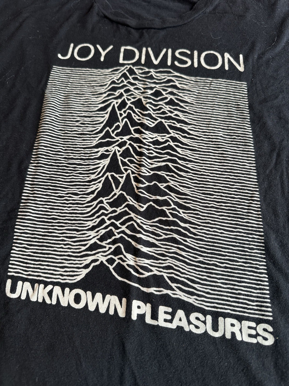 Joy Division Unknown Pleasures Men’s Punk Band Tee Black Y2K XL 23x29 gallery
