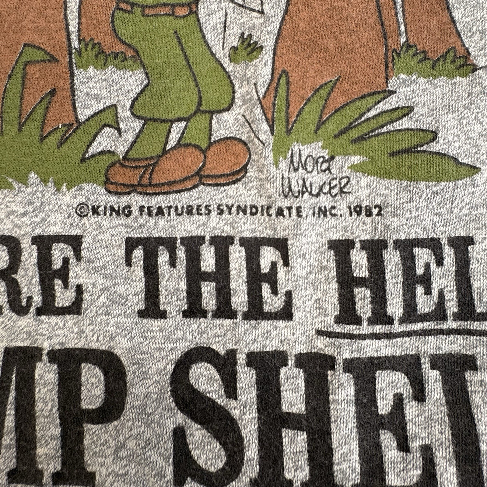 Vintage 1982 Beetle Bailey Camp Shelby Comic Shirt USA Single Stitch Size Medium gallery