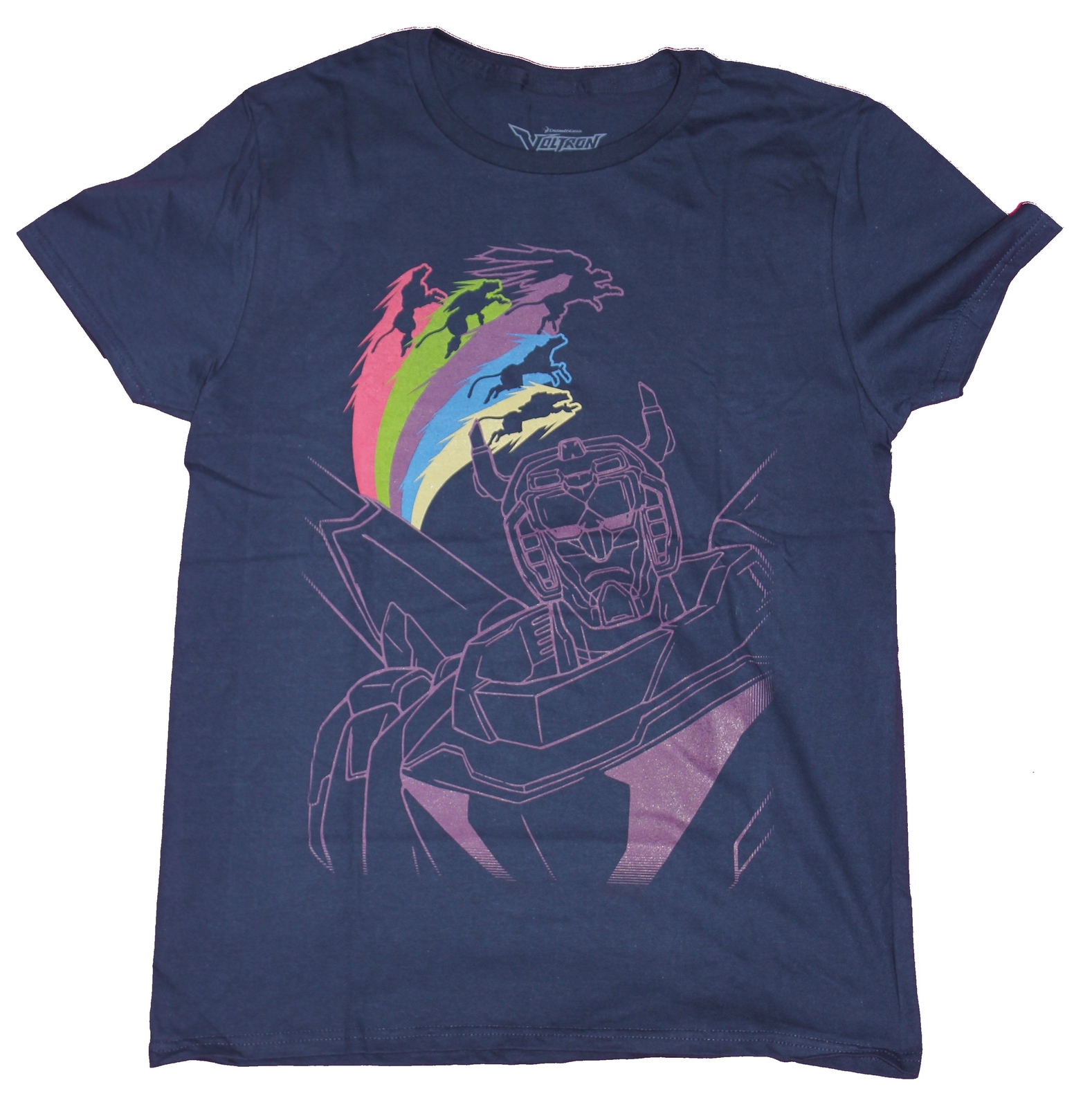 Voltron Mens T-Shirt- Legendary Line drawing Rainbow Cats Pic gallery