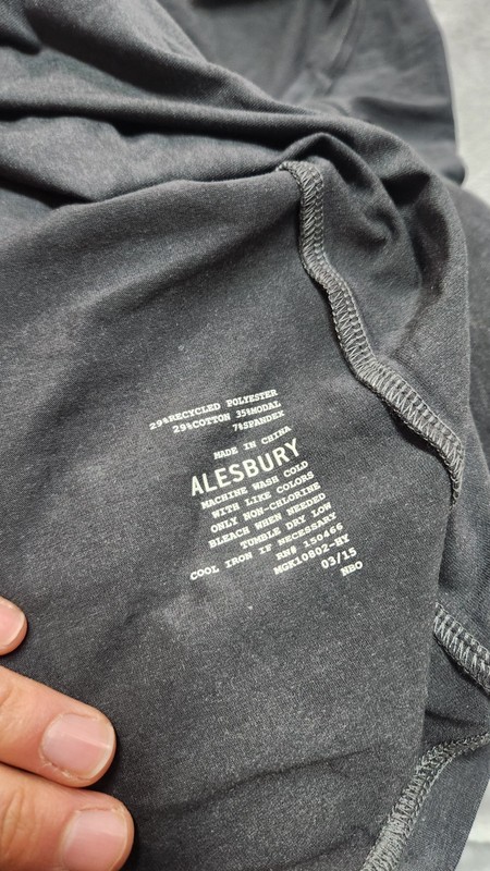 NWT Alesbury Men's Large Dark Grey Ames Modal Graphic Tee T-Shirt Jersey gallery