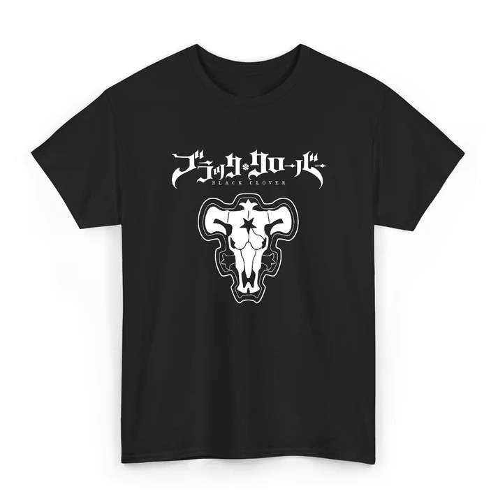 Anime Black Clover -Logo Toro Nero T-Shirt Size S-5XL, Gift For Friends