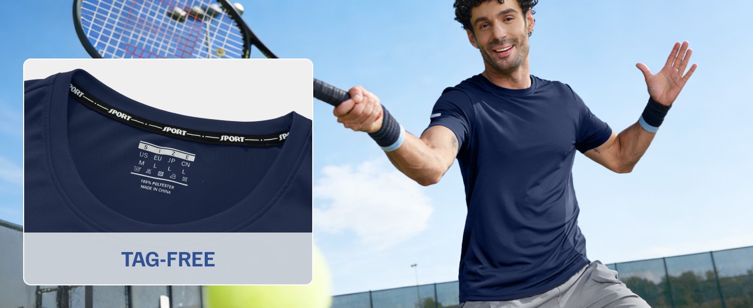 Men's Workout Shirt Short Sleeve Quick Dry UPF 50+ UV Protection Running Gym Tee gallery