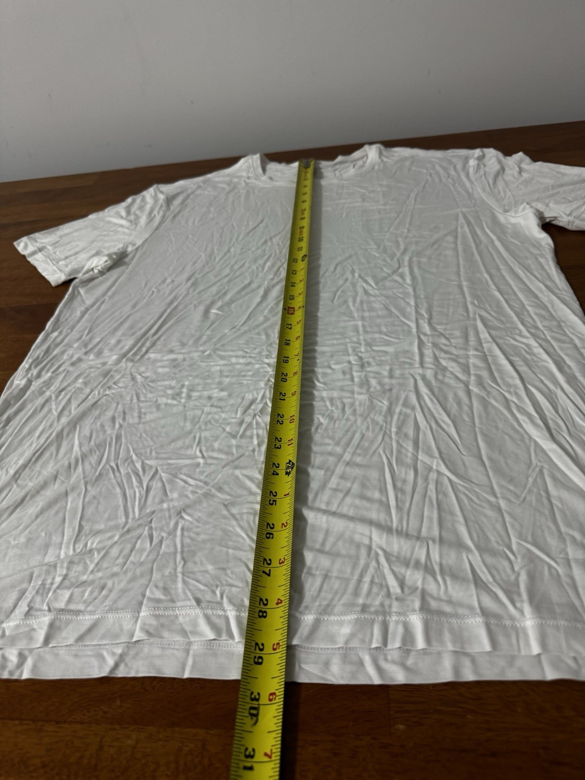 david archy t-shirt bamboo blend Mens Large White Soft Stretchy gallery