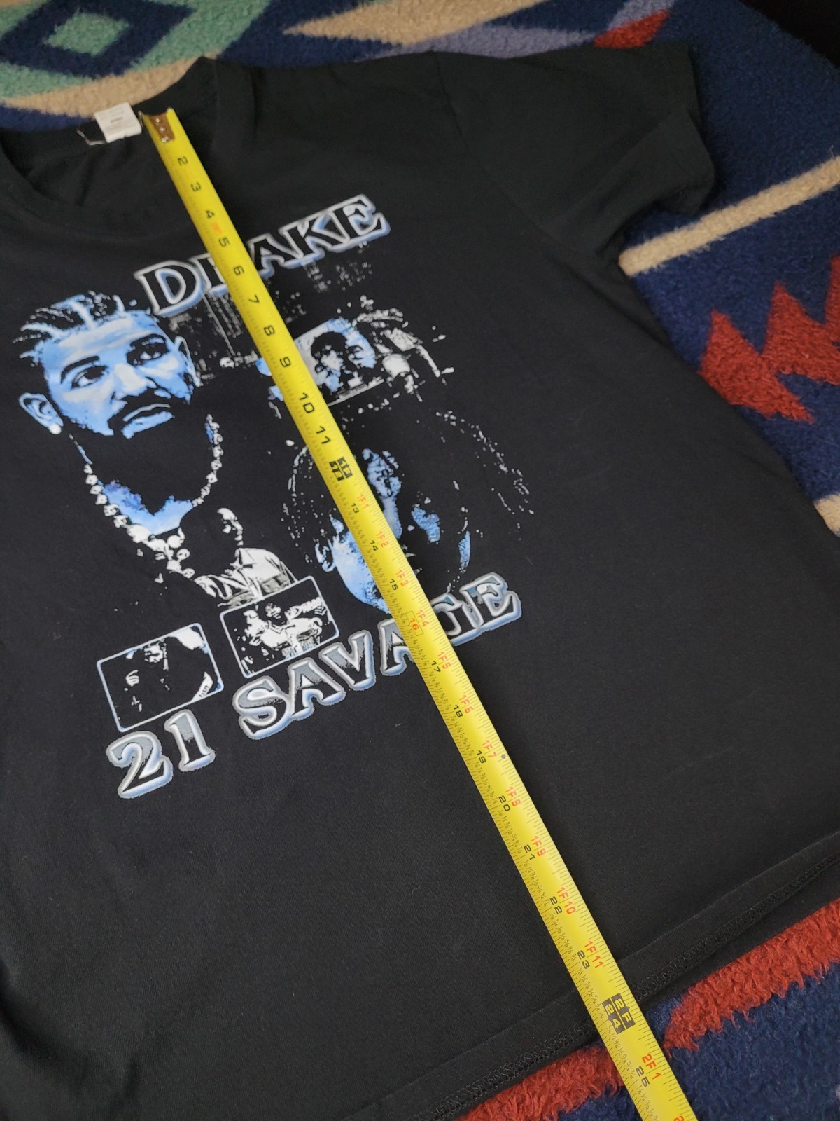 Drake & 21 Savage Tour T Shirt Mens Large 2023 It's All A Blur Rap Black gallery