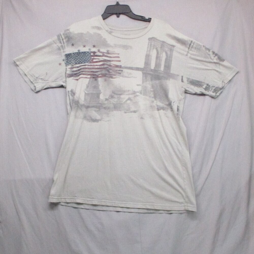 Converse One Star Graphic Print T-Shirt Gray Men Size Large gallery