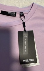 Murano Men’s Large Slim Fit Lavender Crew Neck T-Shirt NWT Soft Stretch