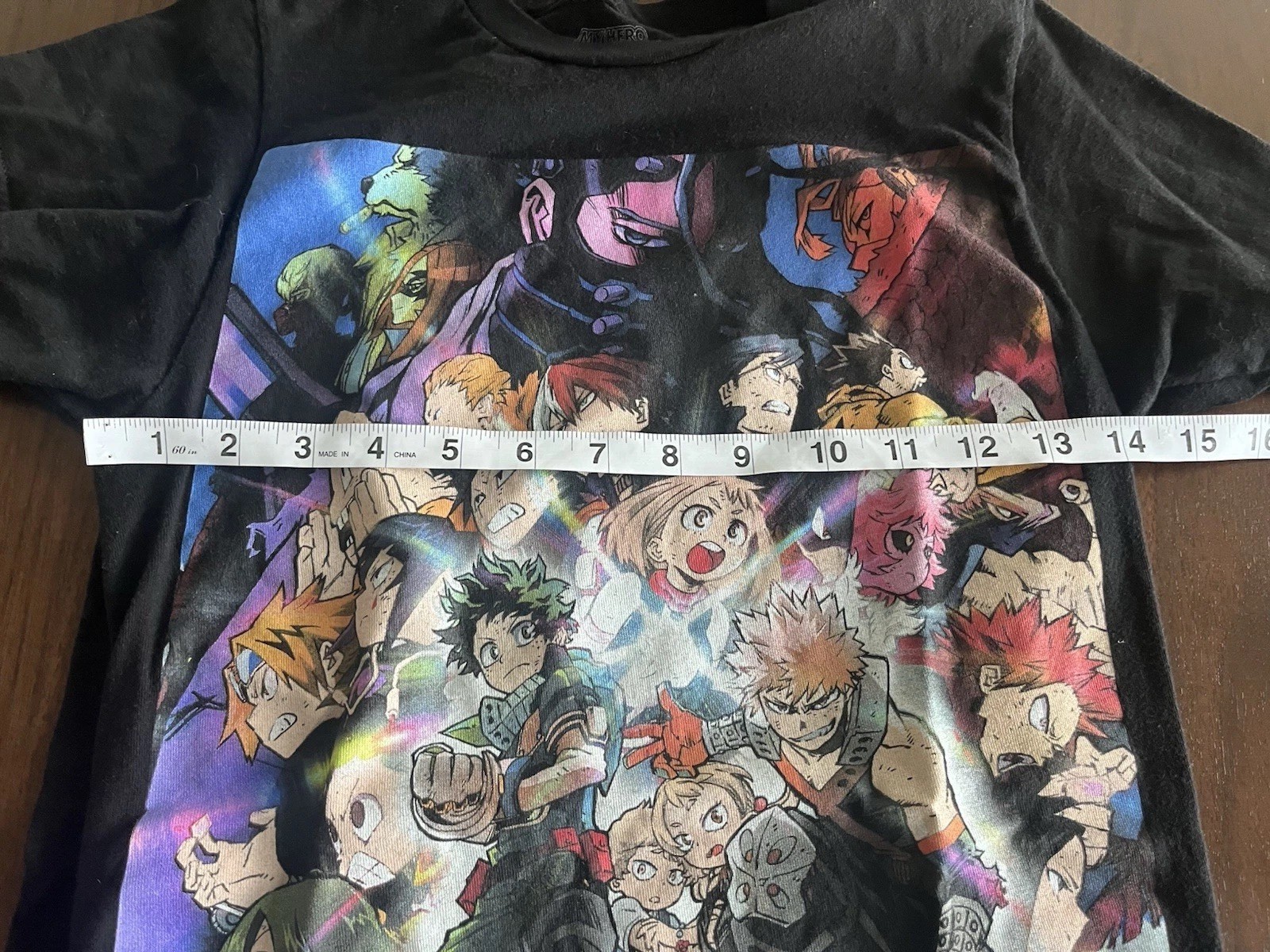 My Hero Academia Shirt Mens XSmall XS Black Short Sleeve Anime Heroes Rising Men gallery