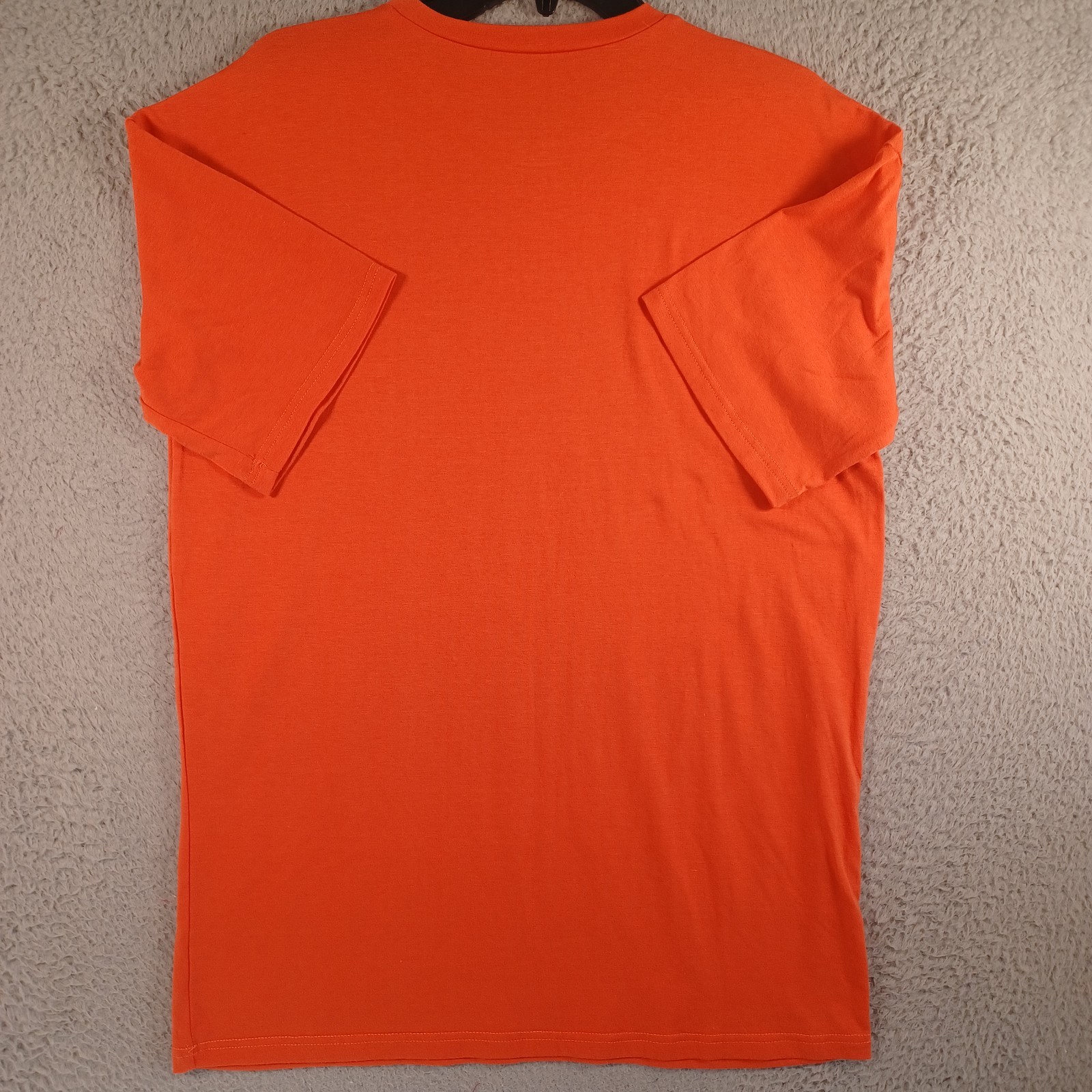 Mens Orange T-Shirt Size Medium Let The Sun Warm Your Soul Let The Moon YourMind gallery