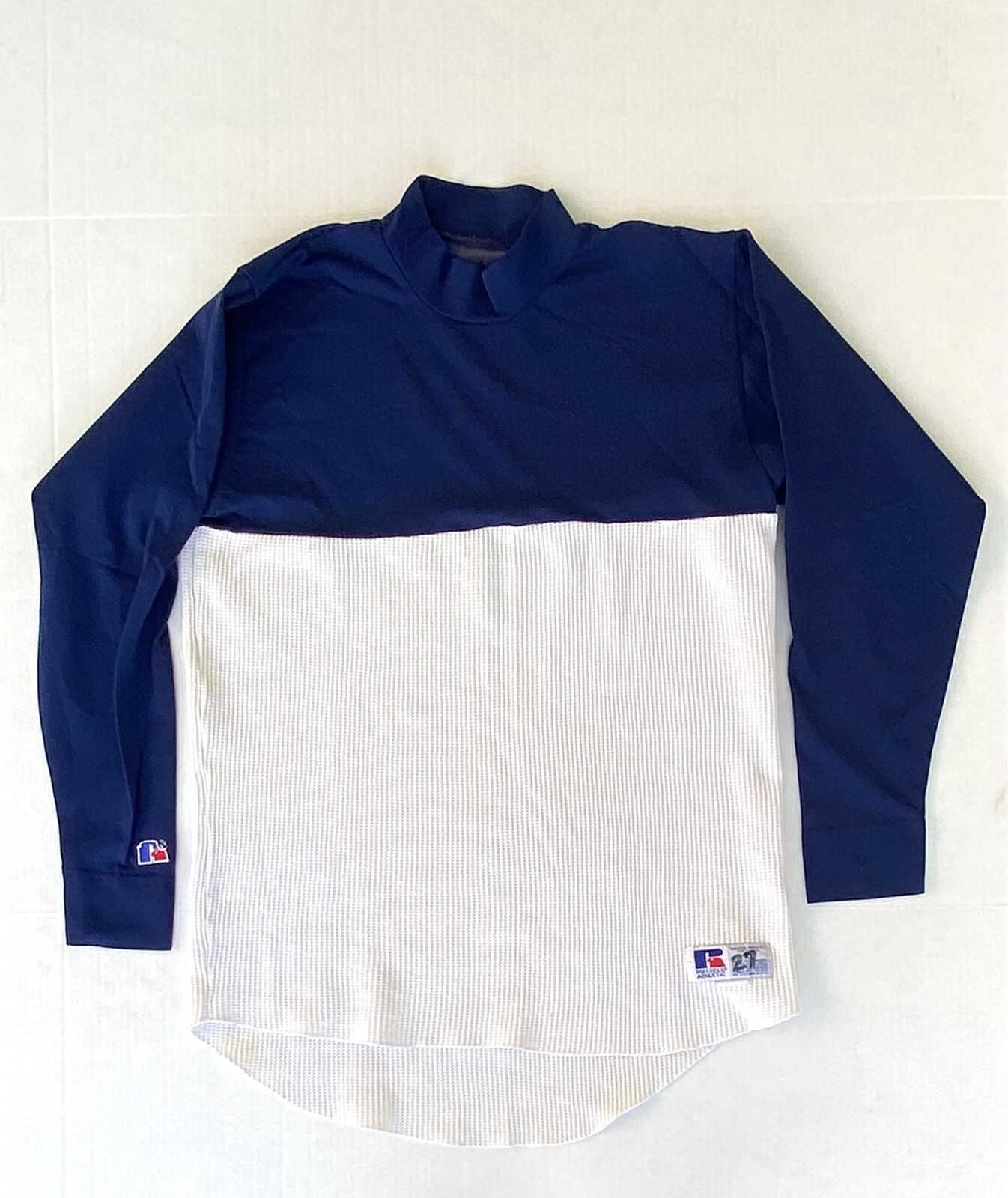 Vintage 90’s Russell Athletic Mock Neck Thermal Long Sleeve T-Shirt sz XL gallery