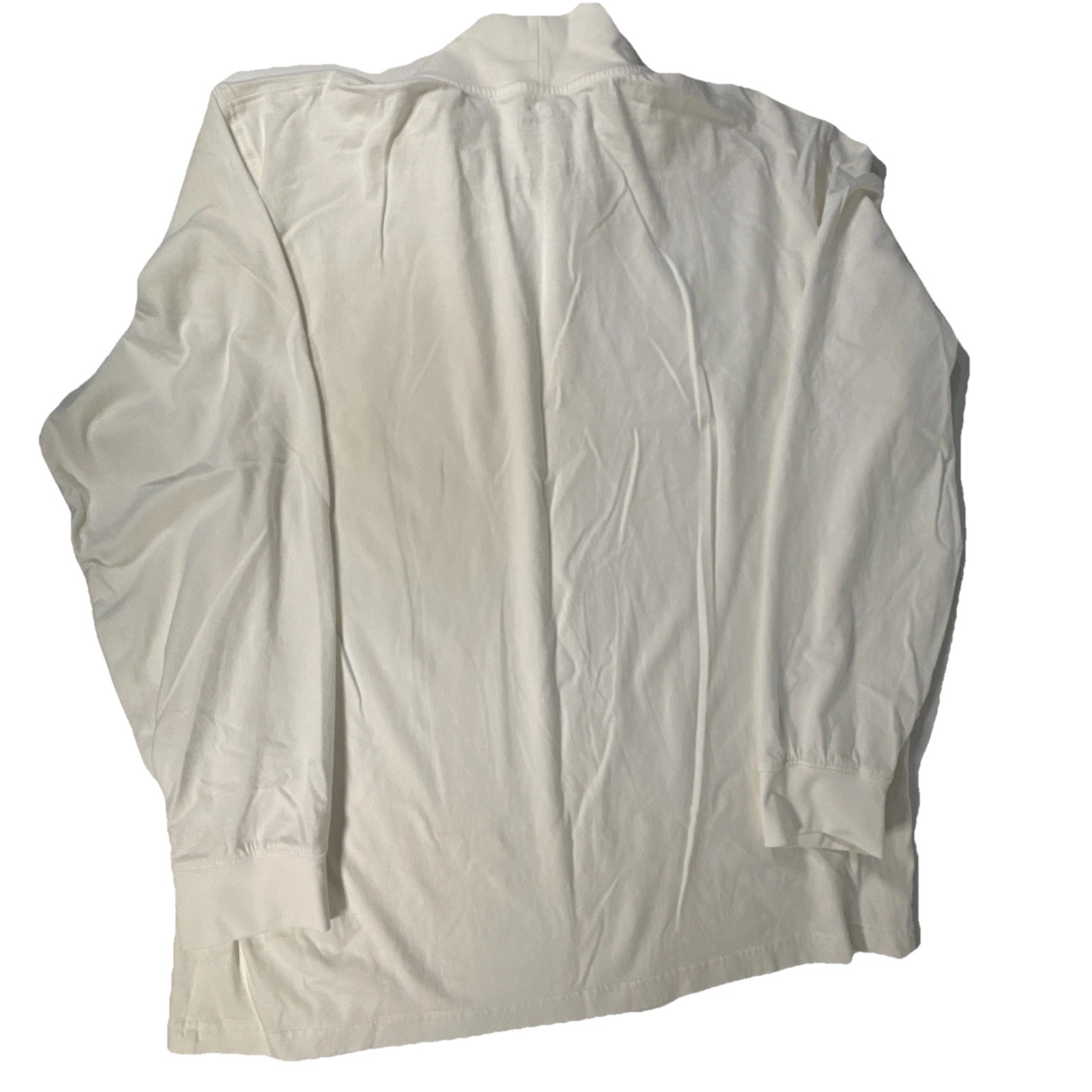 LL Bean Mens Shirt Size Large Tall White High Neck Long Sleeve Classic gallery