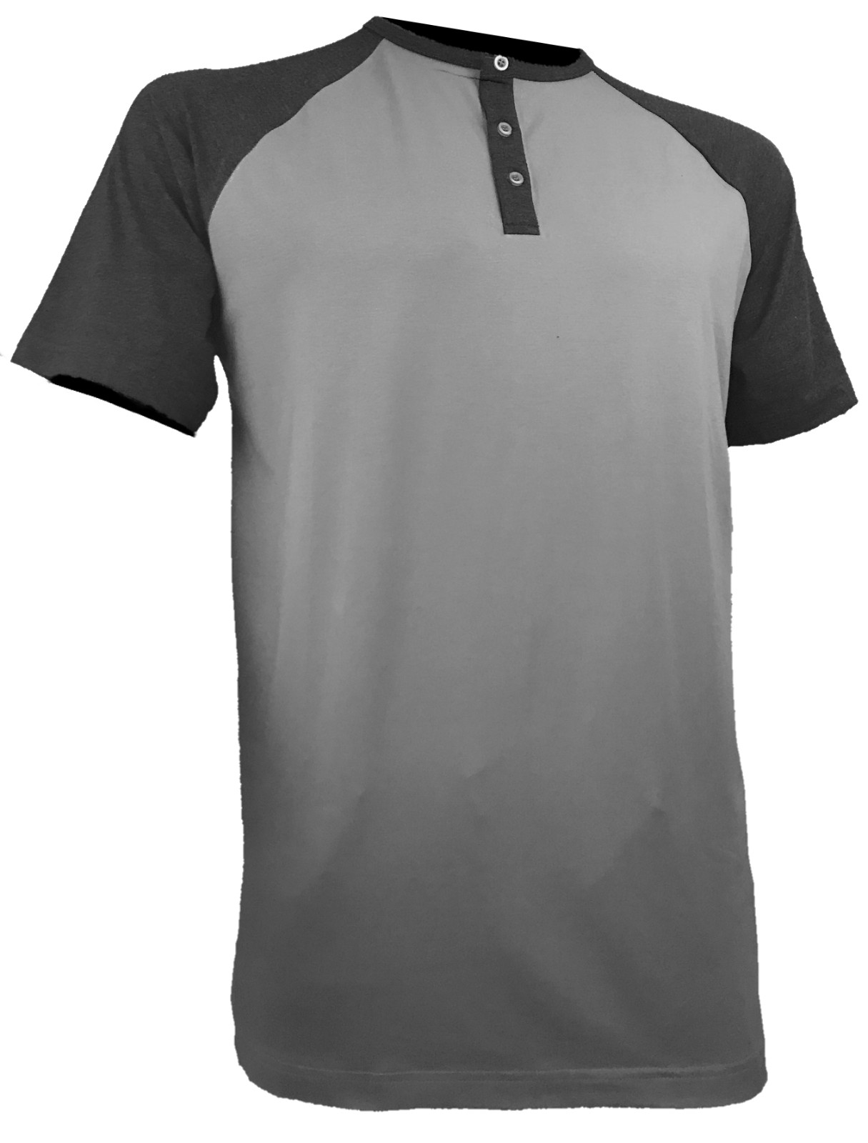 Styllion Big and Tall - Men's Raglan Henley Baseball Shirts - Heavy Weight RHSS gallery