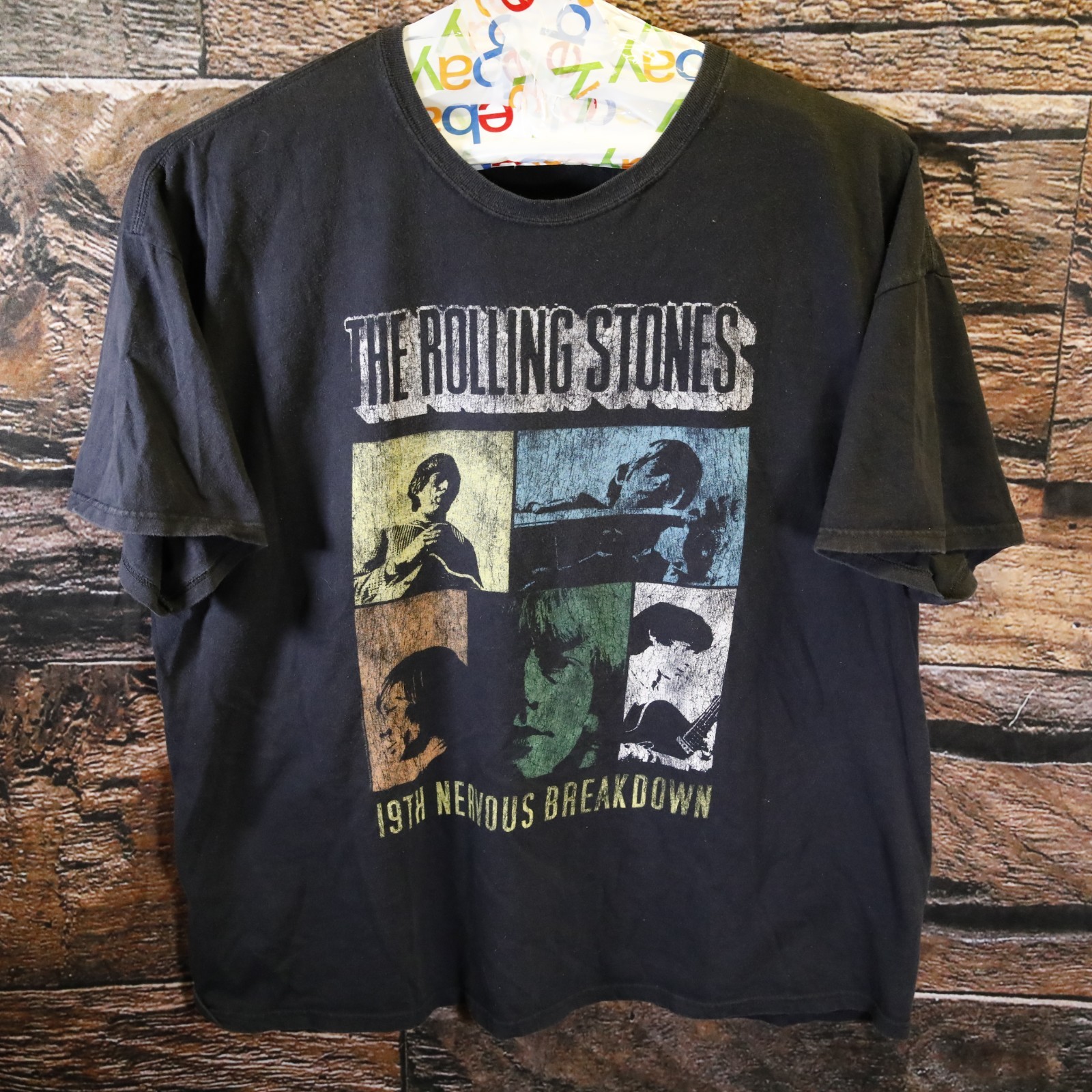 Vintage The Rolling Stones Rock Band Men’s Retro T-Shirt Size 3XL Hanes Heavy gallery