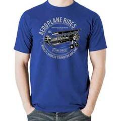 Aeroplane Planes Airplane Aircraft Plane Rides Fly Retro T Shirt Tee Gift New