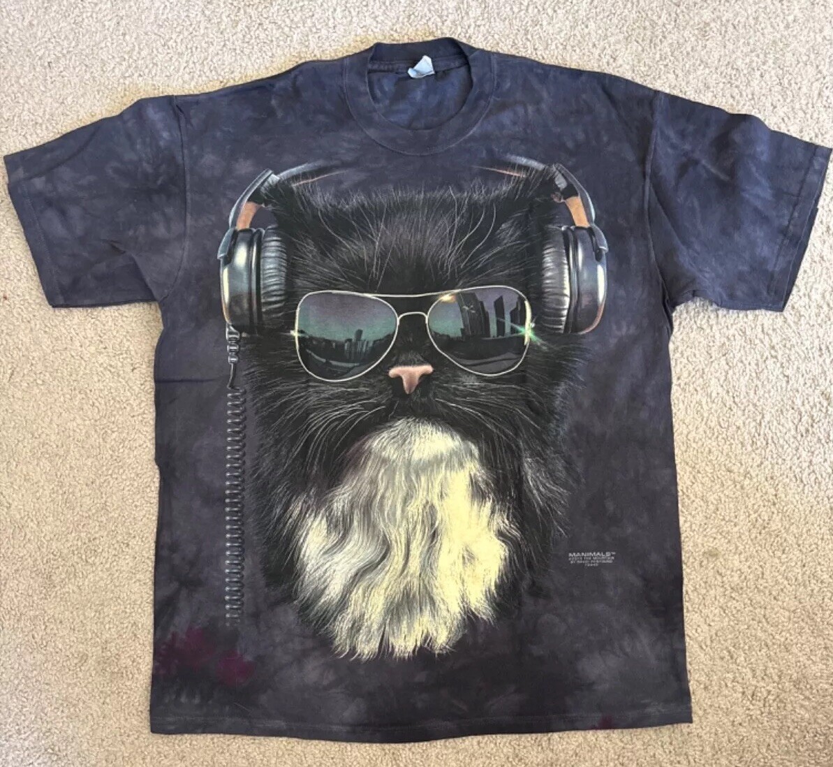 The Mountain “Disco Cat” 2013 Dead Stock Brand New Tie-Dye Shirt Mens Sizes