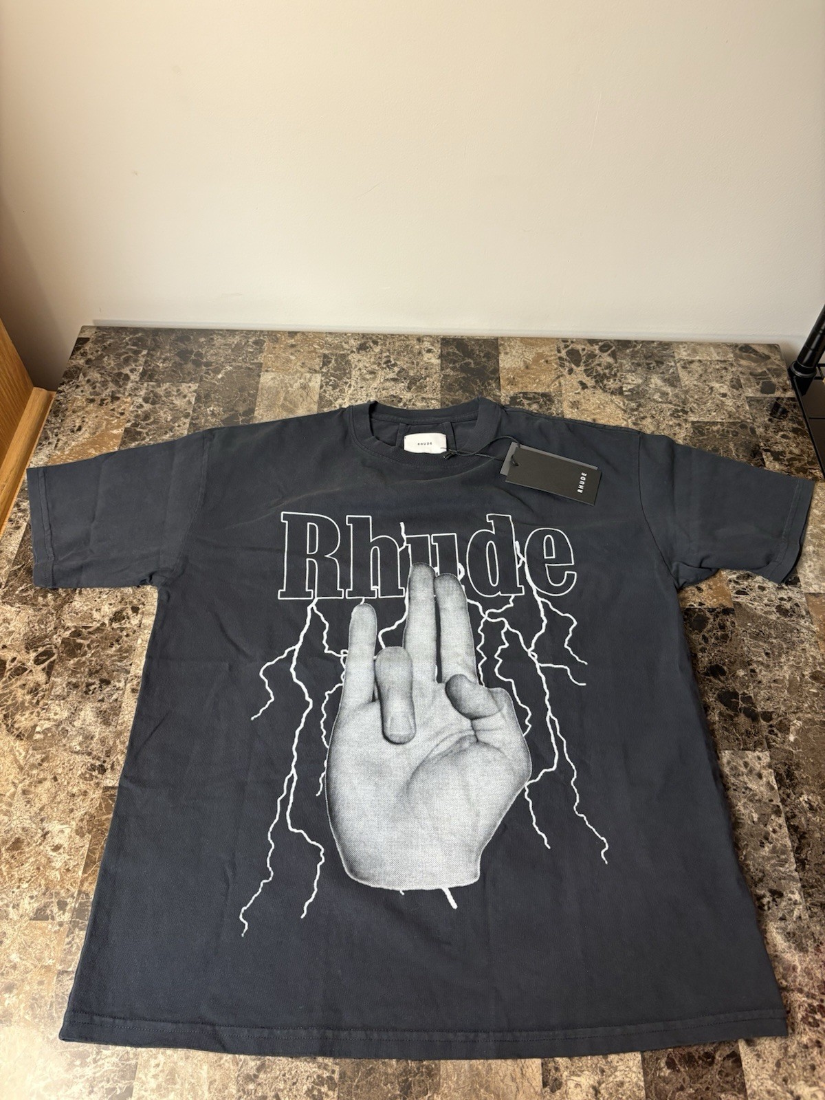 Rhude Shocker Tshirt Black Brand New XS