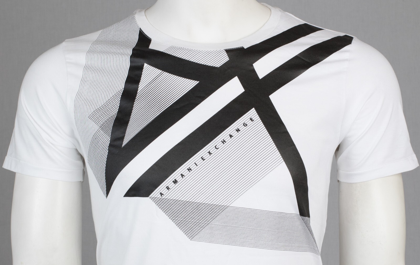 ARMANI EXCHANGE White RIGHT SIDE UP Short Sleeve Slim Fit Designer T-shirt NEW gallery