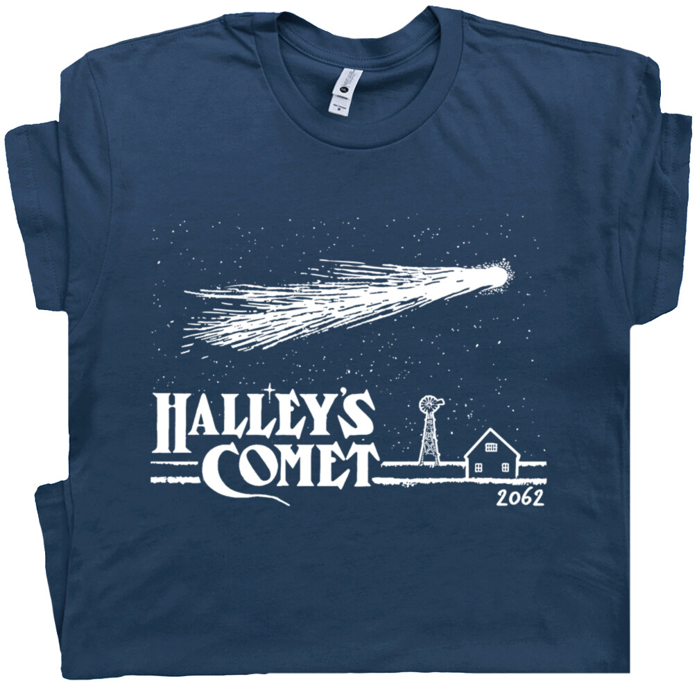 Halley's Comet T Shirt Space Geek Vintage Graphic Science Astronomy Astrology T gallery