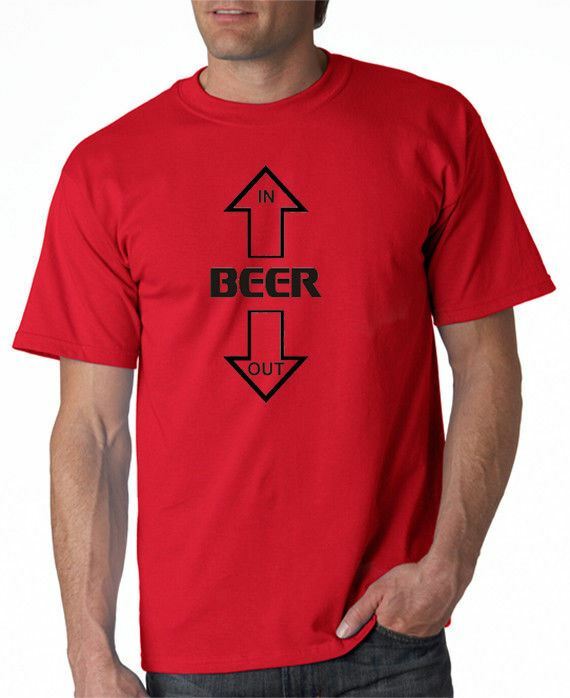 Beer In Beer Out T-shirt Drinking Funny 3 Colors S-3XL gallery