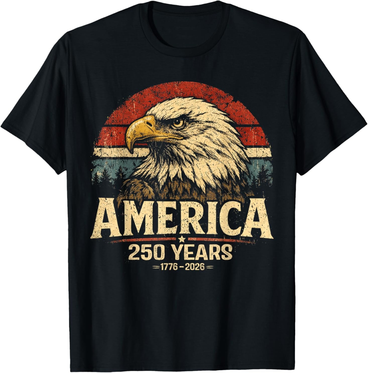 America Retro 250 Years 250th Anniversary USA 1776 2026 T-Shirt gallery