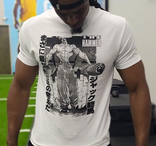 Jack’d Gym Shirt Baki Shirt Gym Tee Jack Hanma Pump Cover Men’s Gym Anime Shirt