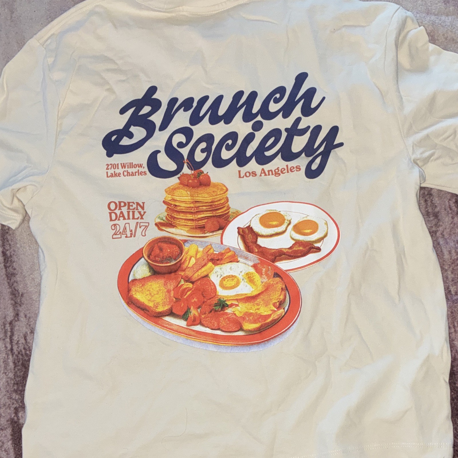 Brunch Society Men’s Graphic Logo T-Shirt Off White S Crew Neck Short Sleeve gallery