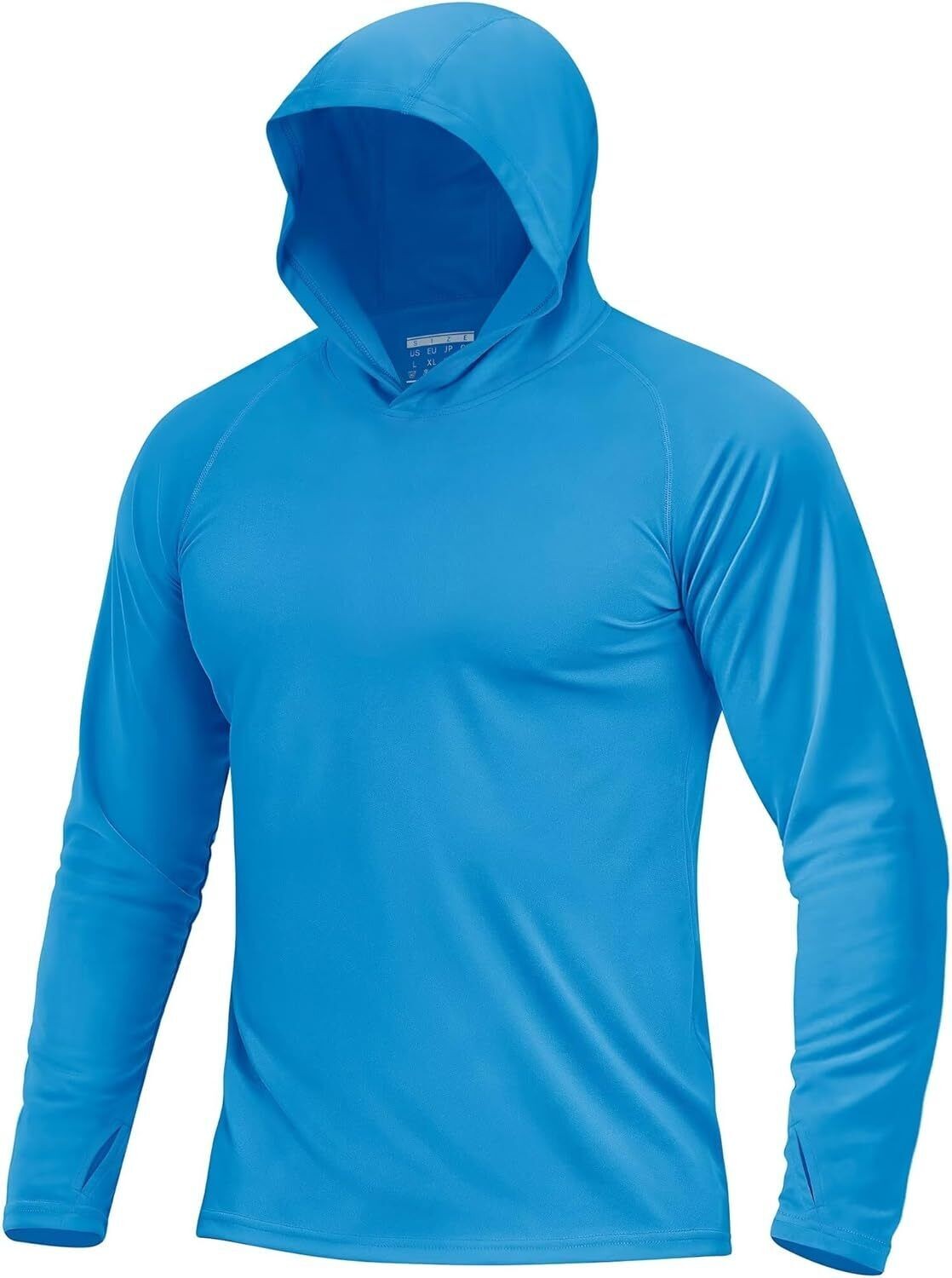 Men’s UPF 50+ Sun Protection Hoodie Lightweight Long Sleeve Fishing Hiking Shirt