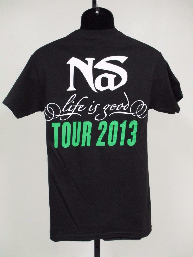 New NAS "Life is Good Tour 2013 Mens Adult Sizes S-M Band Black Concert Shirt gallery