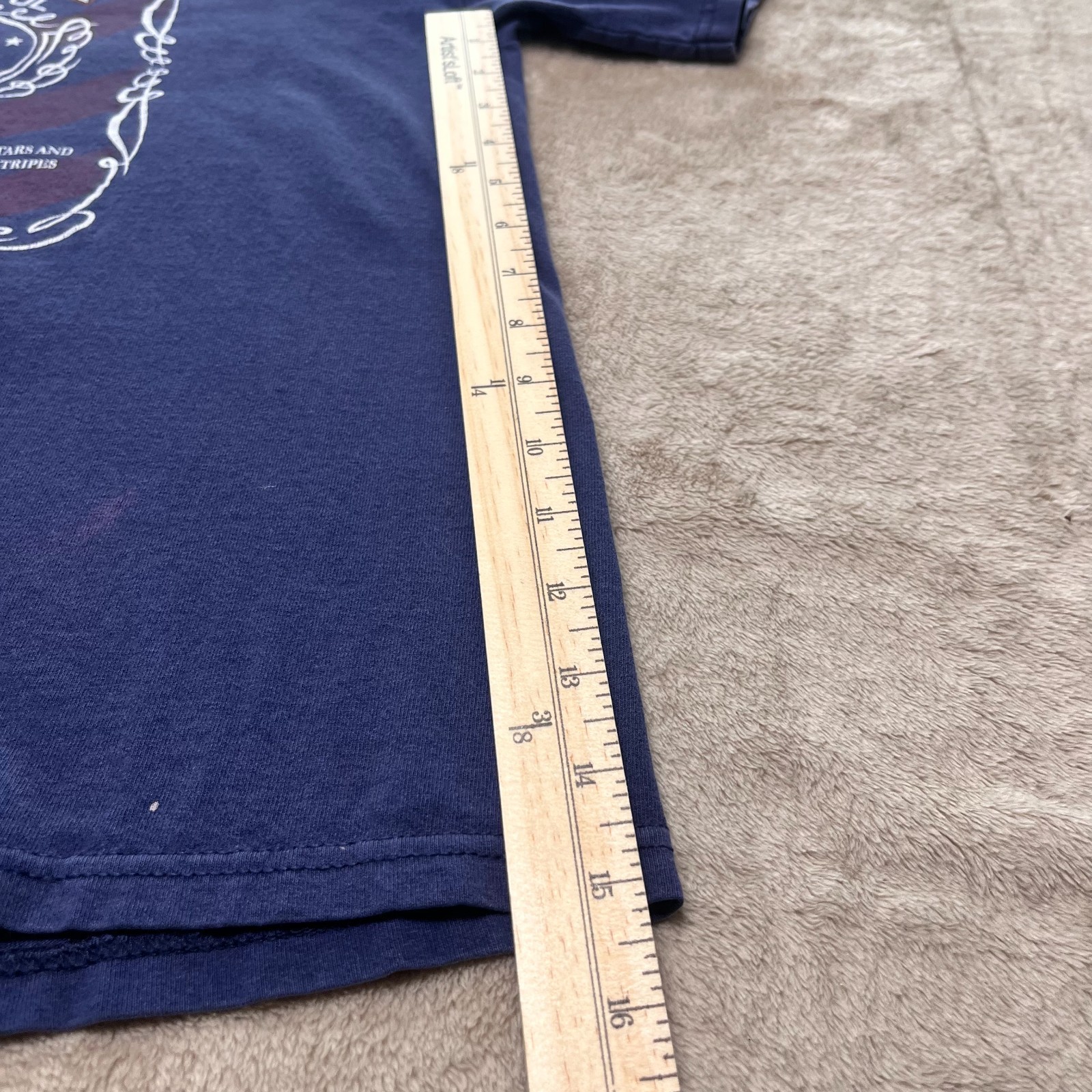 Delta Pro Weight Men's Medium Short Sleeve -Blue America Free & Brave T-Shirt gallery