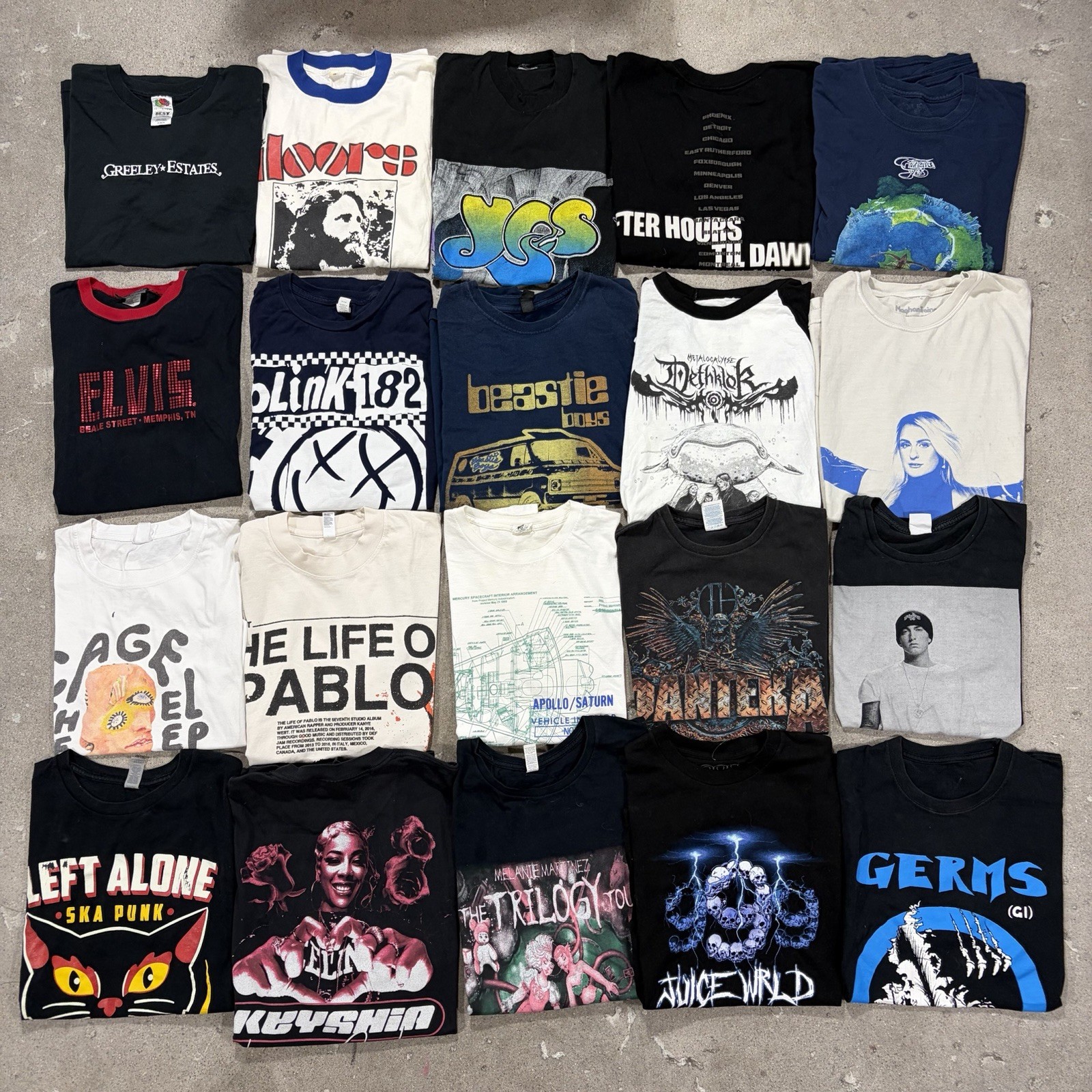 80 Music T Shirt Band Tee Lot Tour Concert Y2K 2000s Modern Rock Rap Punk