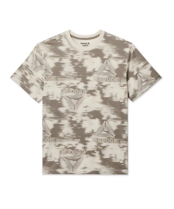 Reebok Men's Brown & White Short Sleeve Camouflage T-Shirt Size XL NEW gallery