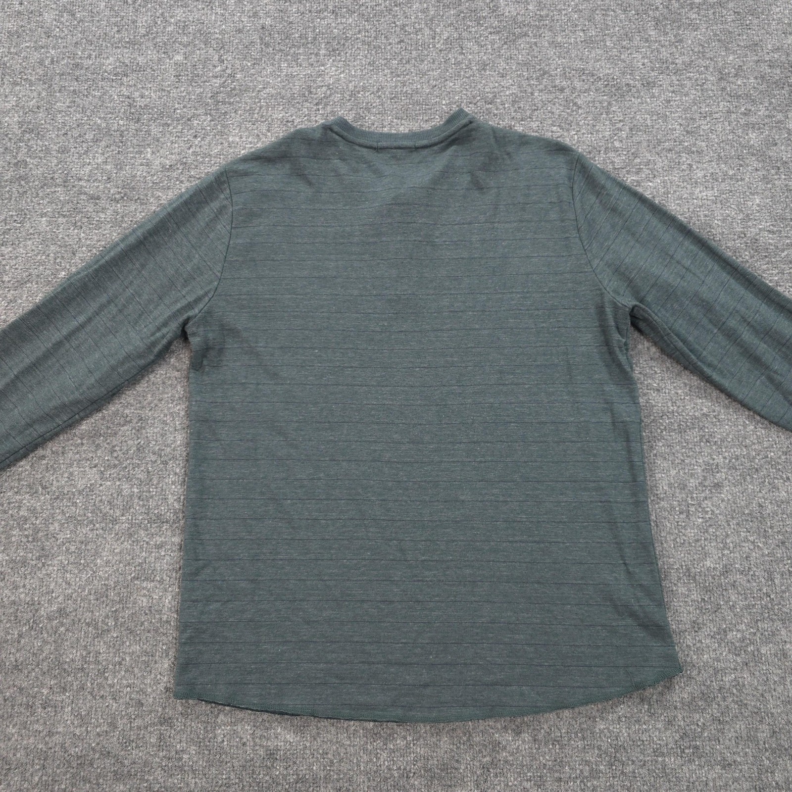 Marine Layer Shirt Mens Medium Green Double Knit Henley Long Sleeve Casual Tee gallery