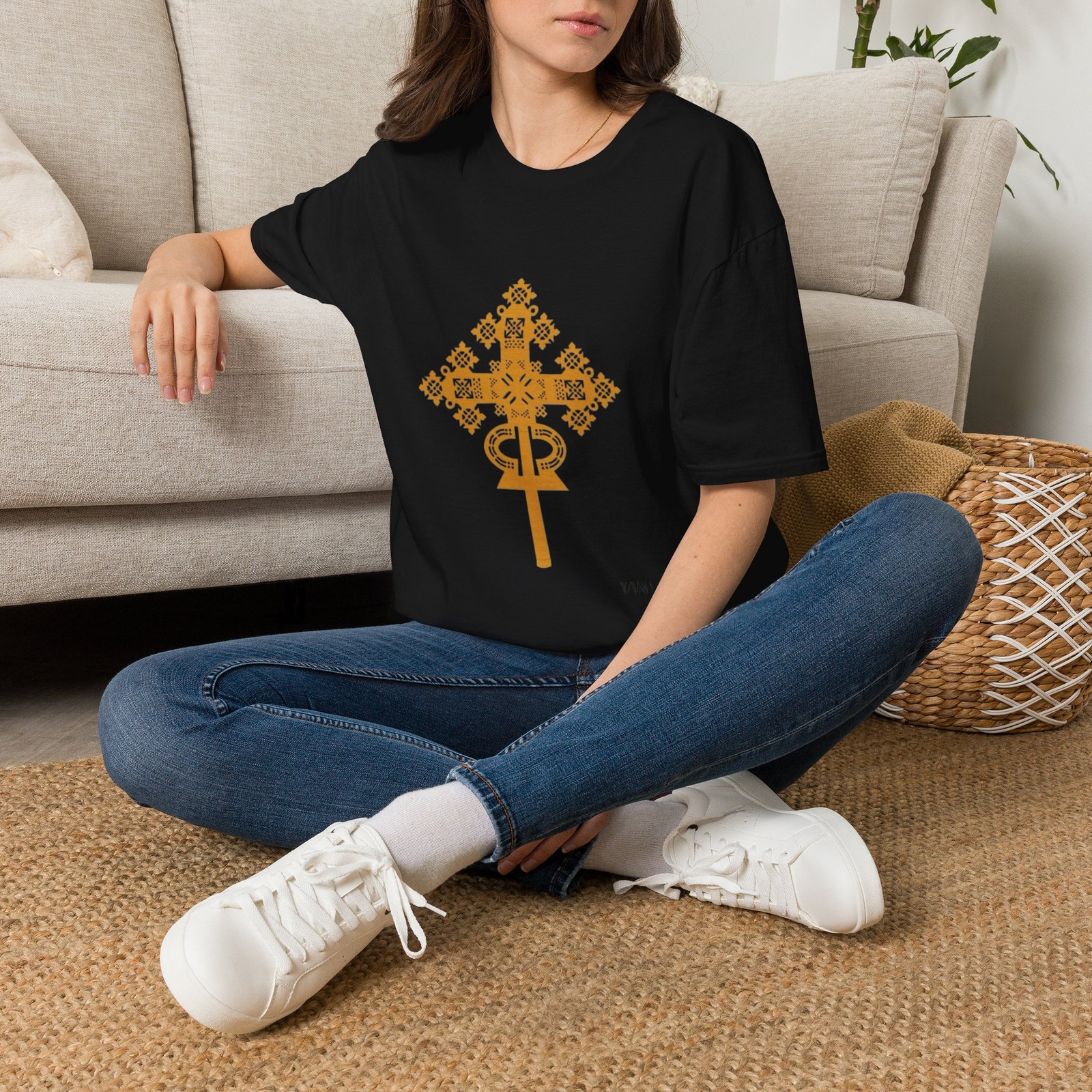 Ethiopian Orthodox Cross T-Shirt Habesha Christian Faith Gift Tee gallery