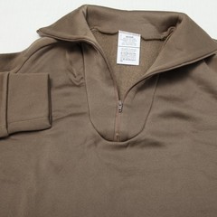 Sekri Industries Cold Weather Undershirt Men Medium Brown 1/4 Zip Fleece Lined
