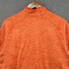 Nike Shirt Mens Small Orange Running Reflective Thermal Long Sleeve Half Zip