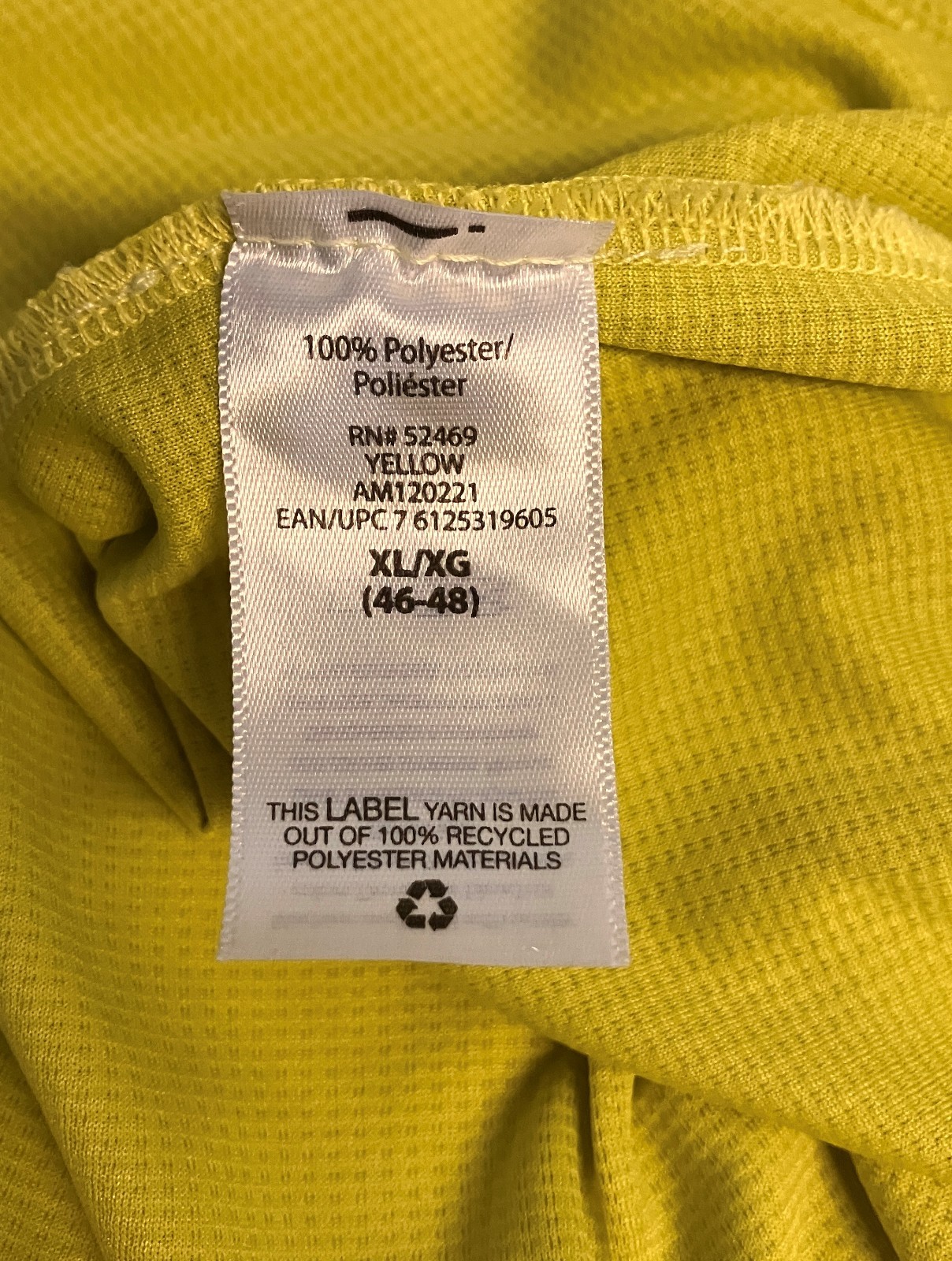 Athletic Works Neon Yellow Polyester Short Sleeve T Shirt XL 46-48 EC! gallery