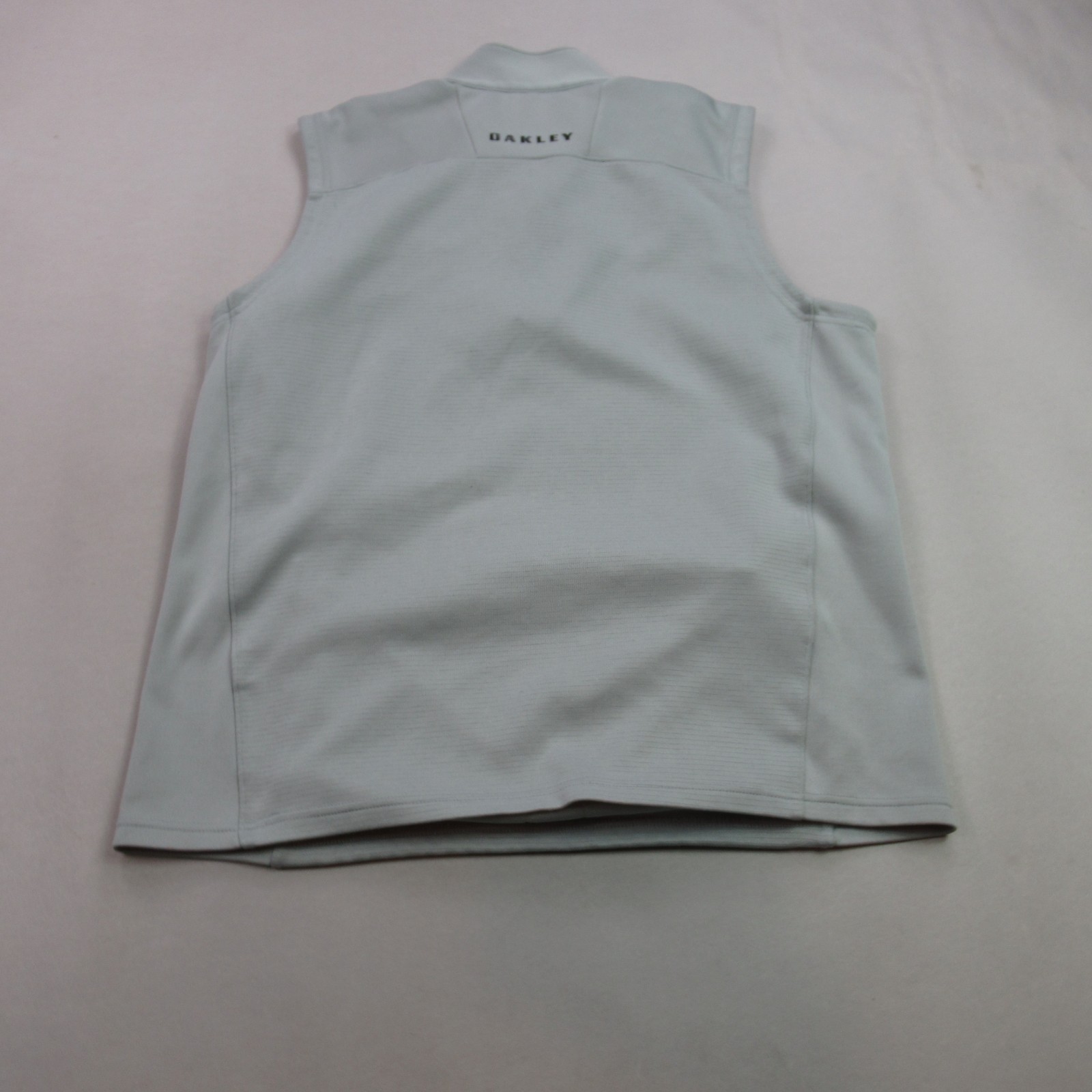 Oakley Shirt Mens XL Sleeveless Lightweight Casual 1/4 Zip Gray Pockets gallery