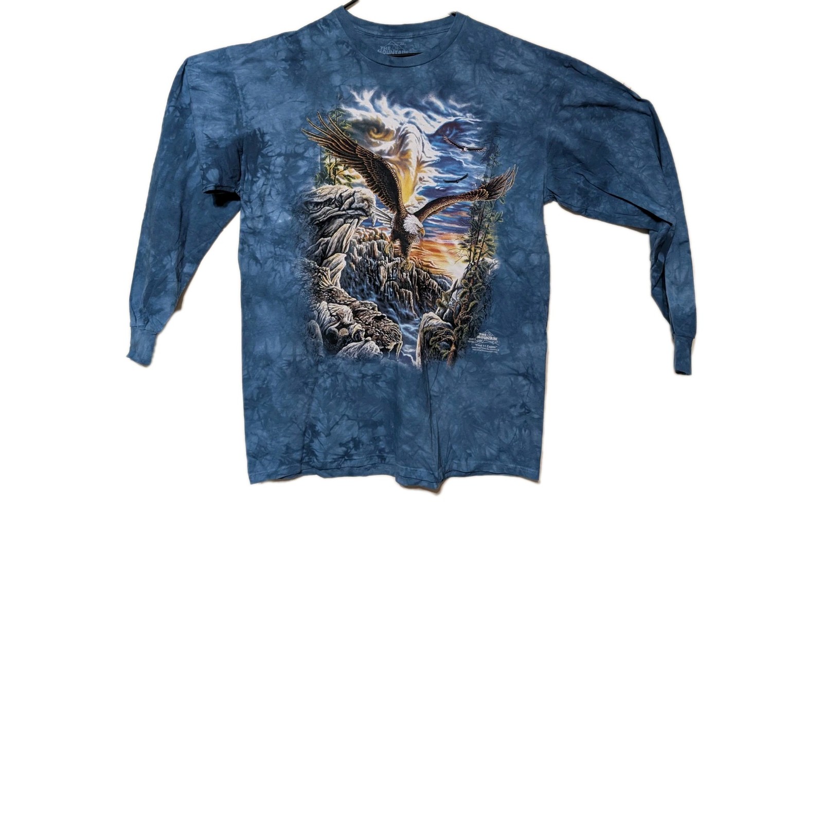 The Mountain Mens T-shirt Blue Find 11 Eagles Retired Logo 2XL #6670 gallery